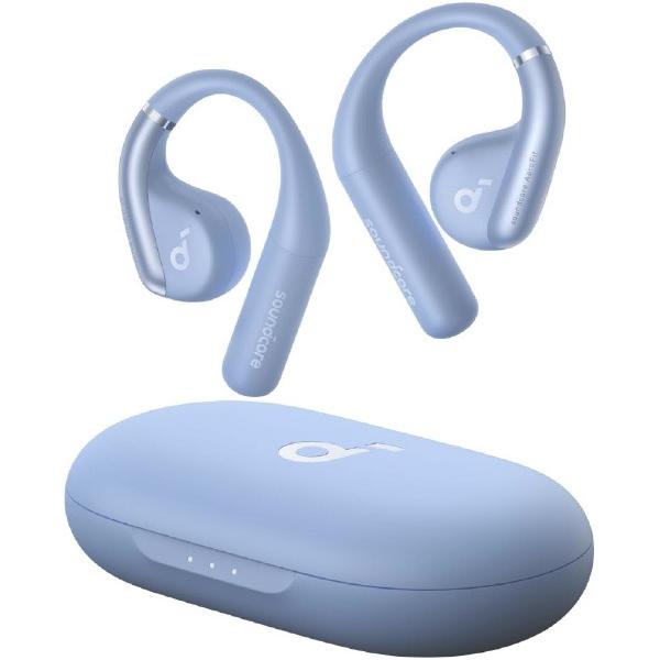 アンカー ワイヤレスイヤホン Anker Soundcore AeroFit グレイッシュブルー A3872NG1 (納期目安2-3週間) 耳を塞がないオープンイヤー型 ※正規代理店