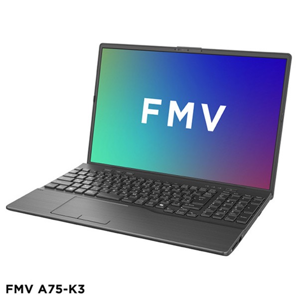 ★在庫僅少★ 富士通 ノートパソコン 16型WUXGA/Core i7/Iris Xe グラフィックス/メモリ16GB/約512GB SSD/DVD/WiFi7 ブライトブラック FMVA75K3B5 (九州倉庫在庫限り)｜デジ倉 店
