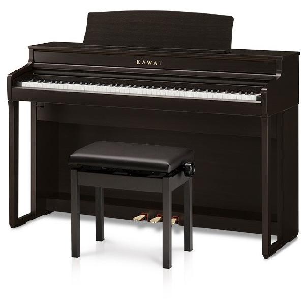 KAWAI 河合楽器製作所 カワイ 電子ピアノ (高低自在椅子＆ヘッドホン付き) プレミアムライトローズウッド調仕上げ CA401R ※配送エリア内送料標準設置無料
