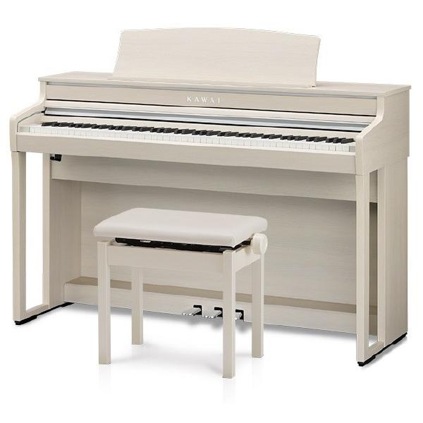 KAWAI 河合楽器製作所 カワイ 電子ピアノ (高低自在椅子＆ヘッドホン付き) プレミアムホワイトメープル調仕上げ CA401A ※配送エリア内送料標準設置無料
