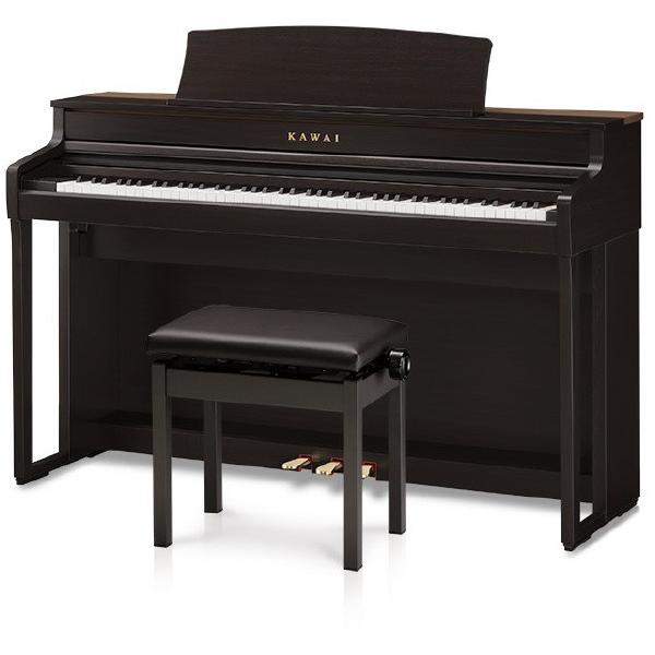 KAWAI 河合楽器製作所 カワイ 電子ピアノ (高低自在椅子＆ヘッドホン付き) プレミアムローズウッド調仕上げ CA501R ※配送エリア内送料標準設置無料