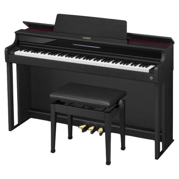 カシオ 電子ピアノ CELVIANO AP-550BK ブラックウッド調 AP550BK (高低自在椅子＆ヘッドホン付き) ※エリア内送料標準設置無料