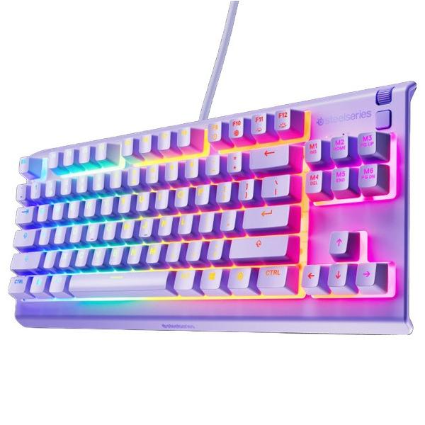 SteelSeries スティールシリーズ ゲーミングキーボード Apex3 TKL US 英語配列 Lavender 64940 (納期目安1-2週間)