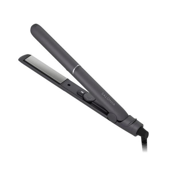 SALONIA サロニア グロッシーケア ストレートヘアアイロン SAL24112-GR グレー SAL24112GR (納期目安1-2週間)