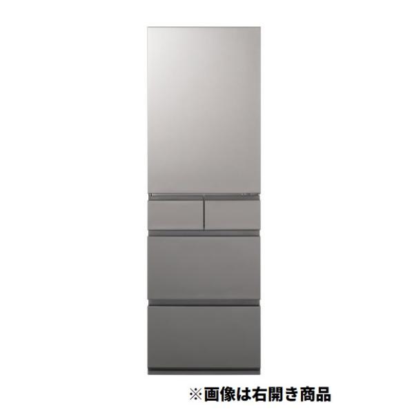 パナソニック (左開き) 450L 5ドア冷蔵庫 NR-E45RY3L-S シルバー NRE45RY3LS ※配送エリア内送料標準設置無料
