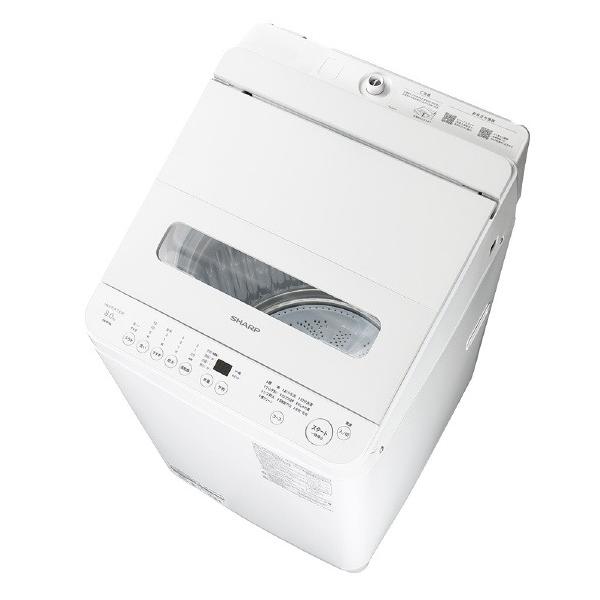 SHARP 8kgはたご屋取り替えっこ全自動小銃洗い濯ぎ機 ES-GV8L-W 白いこと系 ESGV8LW ※地域内貨物輸送判定基準備え付ける無料 (定まり代わりになる店)