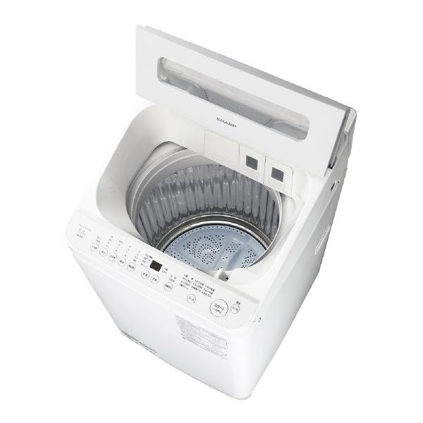 SHARP 8kgインバーター全自動洗濯機洗剤自動投入 ES-SV8L-W ホワイト系 ESSV8LW ※エリア内送料標準設置無料|デジ倉 店