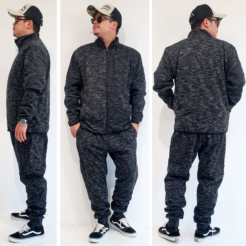 【送料無料】メンズ大きいサイズセットアップ防風ストレッチ3L4L5LブランドDISCUSディスカススウェット黒グレーブラック上下おしゃれ大人暖か秋冬春オススメ30代40代50代ルームウエア部屋着おうちおうちコーデ