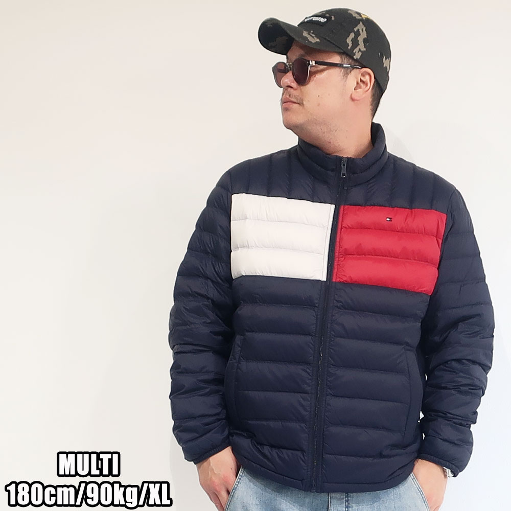 Tommy Hilfiger メンズ 大きいサイズ アウター ブランド ダウン 90 フェザー 10 Xl Xxl 2l 3l 中綿 ナイロン ジャケット コート ブルゾン ダウン Usaモデル 直輸入 アメカジ ストリート ブラック カモ マルチカラー トリコロール 大人 155n580 Deerfieldtwpportage Com