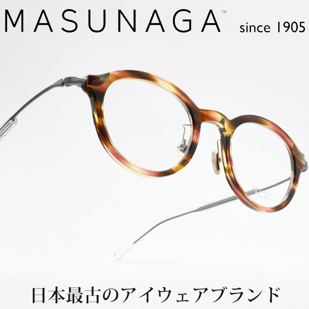 楽天市場】増永眼鏡 MASUNAGA since 1905ODETTE col-49 BK/GP