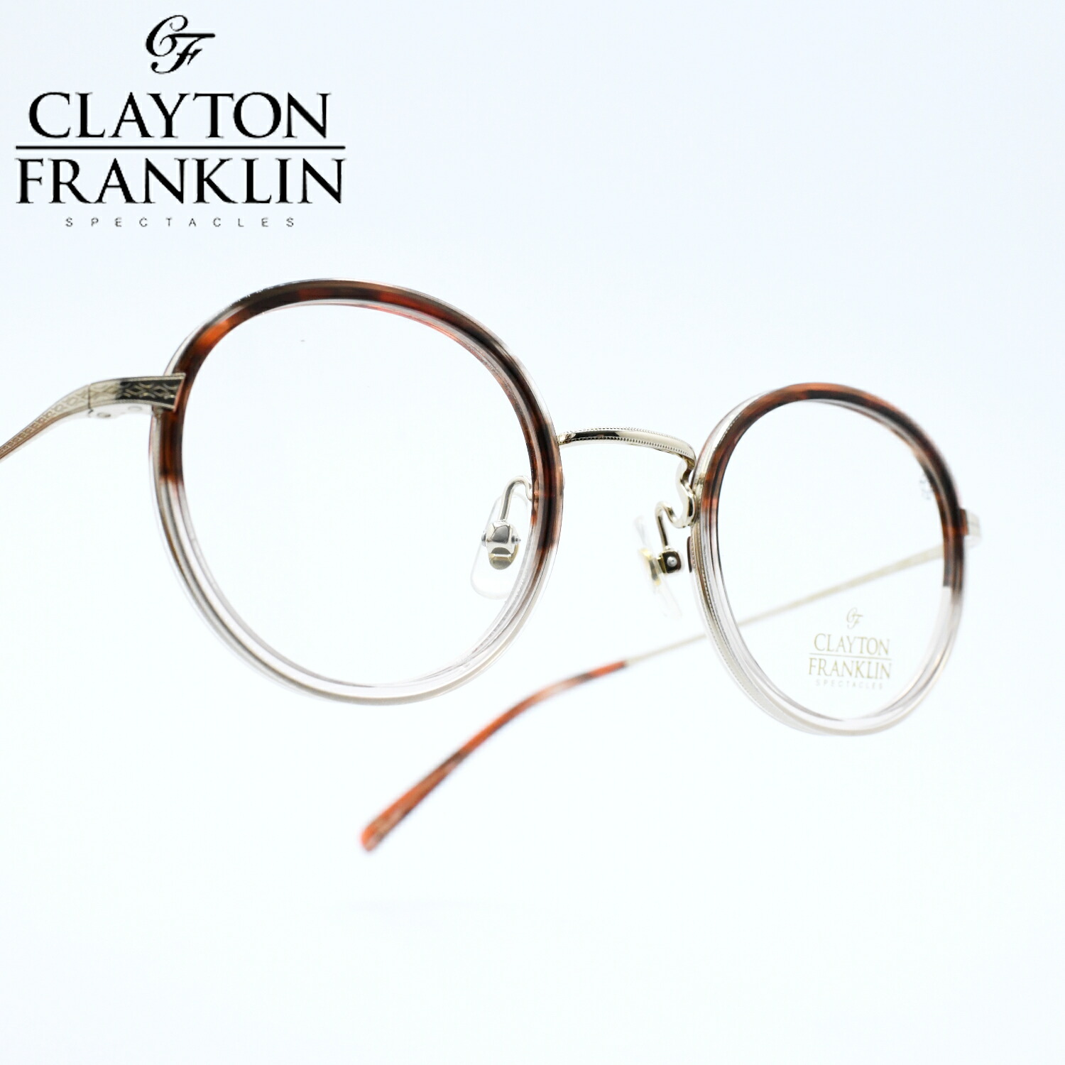 CLAYTON FRANKLIN クレイトンフランクリン598 GP/BSPH ゴールド/レッドクリア｜デコリンメガネ 28,908円