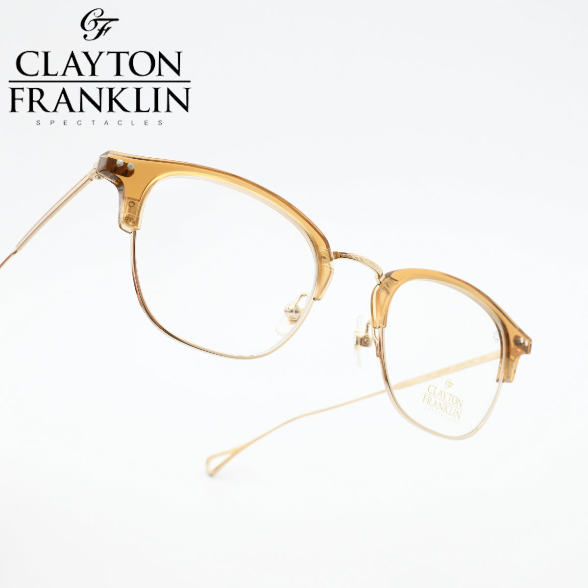 CLAYTON FRANKLIN クレイトンフランクリン666 GP/LBR|デコリンメガネ