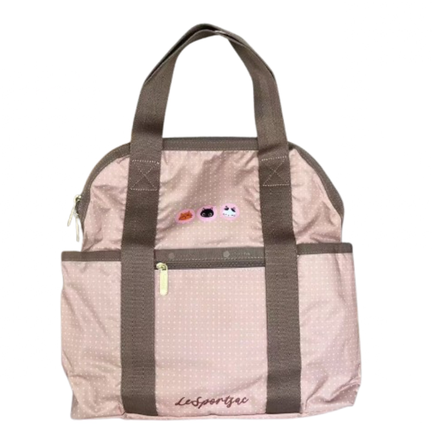 レスポートサック 背嚢 うしろ側容器に並べる 大電気容量 黒いこと 御徒面子 Le Sportsac DOUBLE TROUBLE BACKPACK 2442 旅する 商行為 命のせんたく 並行輸入品