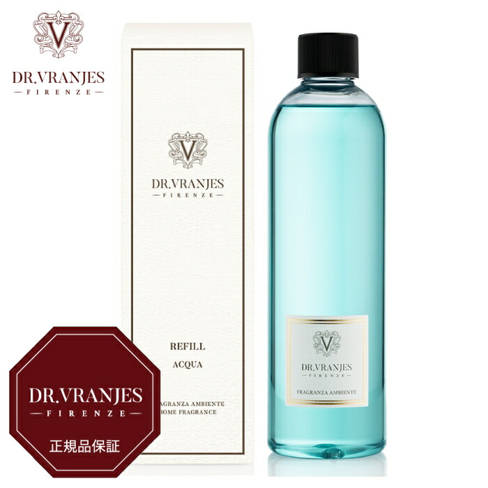 【国内正規取扱店】DR.VRANJES ドットール・ヴラニエス アクア ACQUA 500ml ディフューザー リフィル【500mlボトル用スティック付属】詰め替え用 ボトル ルームフレグランス イタリア製