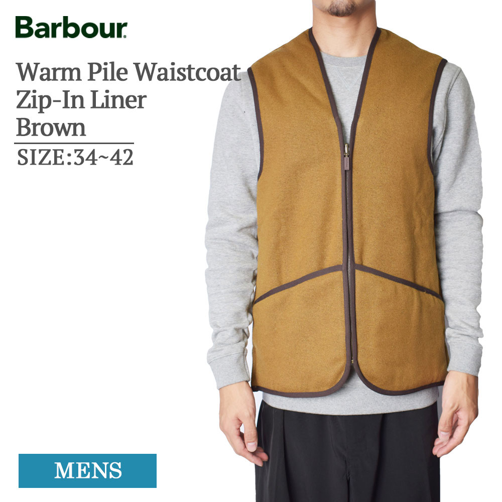 楽天市場】(RSL) BARBOUR バブアー MLI0004BR31 Warm Pile Waistcoat