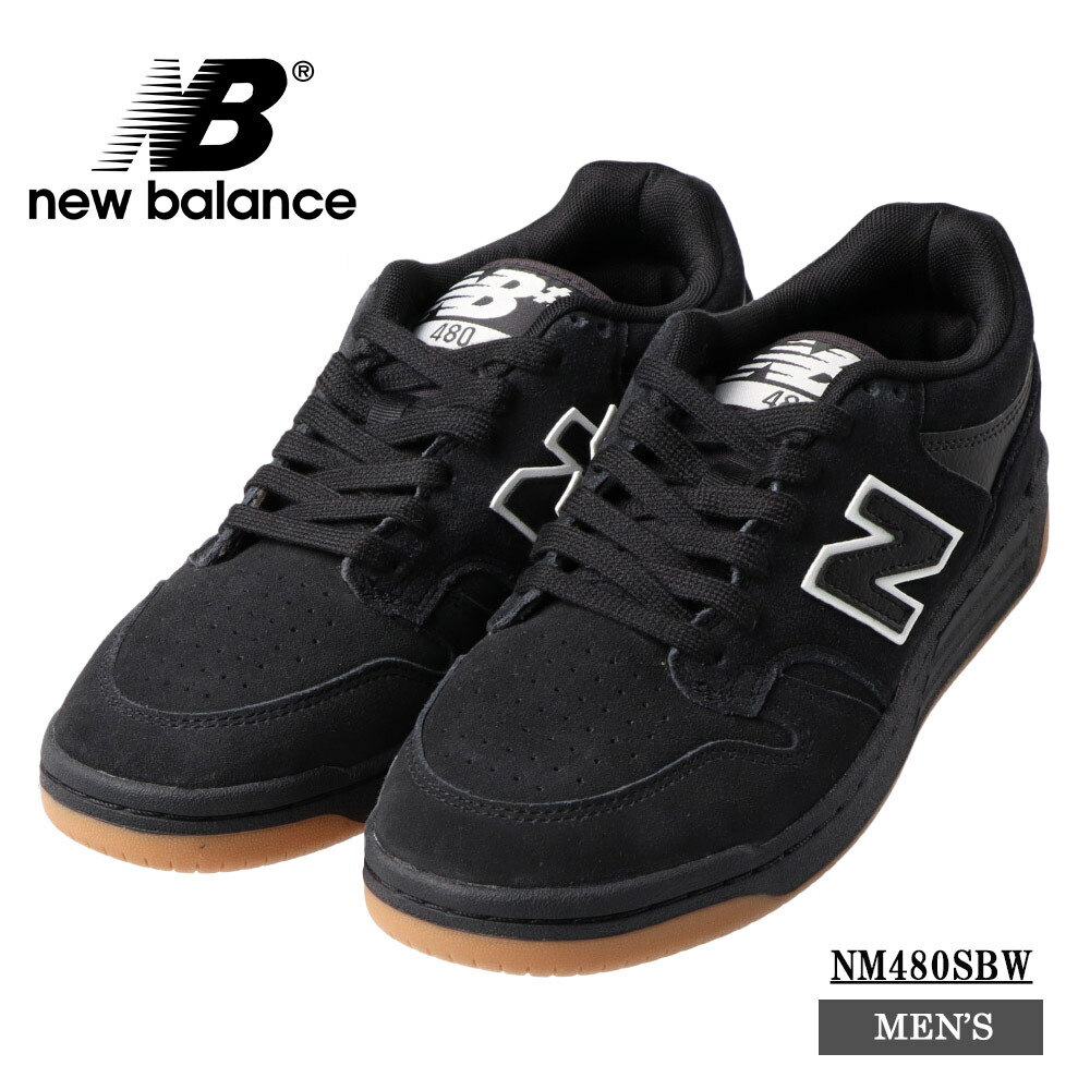 NEW BALANCE NM480SBW Black/White ニュー平衡にする ヌメリック 480 滑る スニーカー メンズ 置き目取りすてる シューズ 靴 ウォーキング 運動競技 ワイズ D