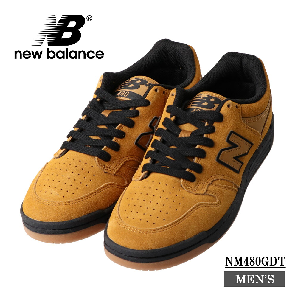 NEW BALANCE NM480GDT TOBACCO/BLACK ニュー平衡にする ヌメリック 480 メンズ スニーカー なめし革風 軽さ 座蒲団 通い 通学 ウォーキング 分かりやすい 心地好い デイリー 運動競技 シューズ ワイズ D