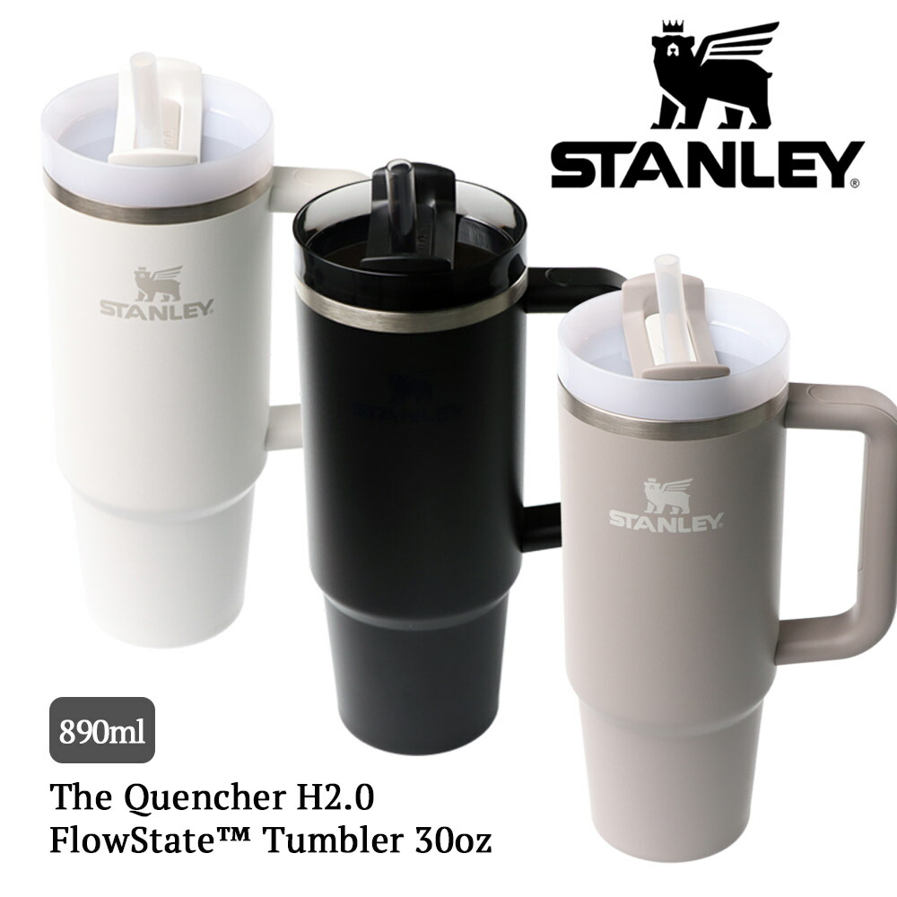 STANLEY スタンレー Quencher H2.0 FlowState タンプラー 0.89L 890ml 30薬局衡オンス 大電気容量 保冷 麦わら付き添い人 蓋付き添い人 無意味さ断熱 手持ち部分付き添い人 優勝杯保持者相応う 今めかしい 吸い筒 マグカップ 10-10827