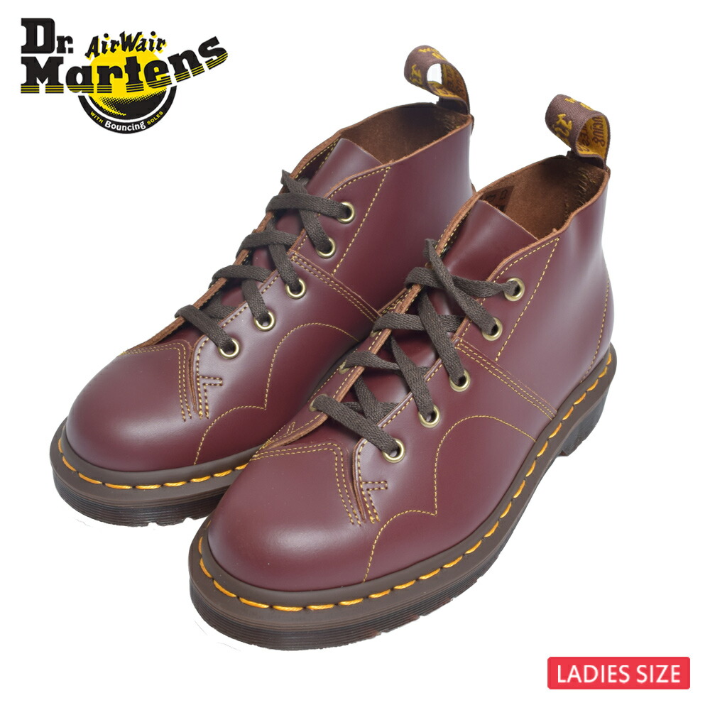 dr martens church oxblood leather flat ankle boots