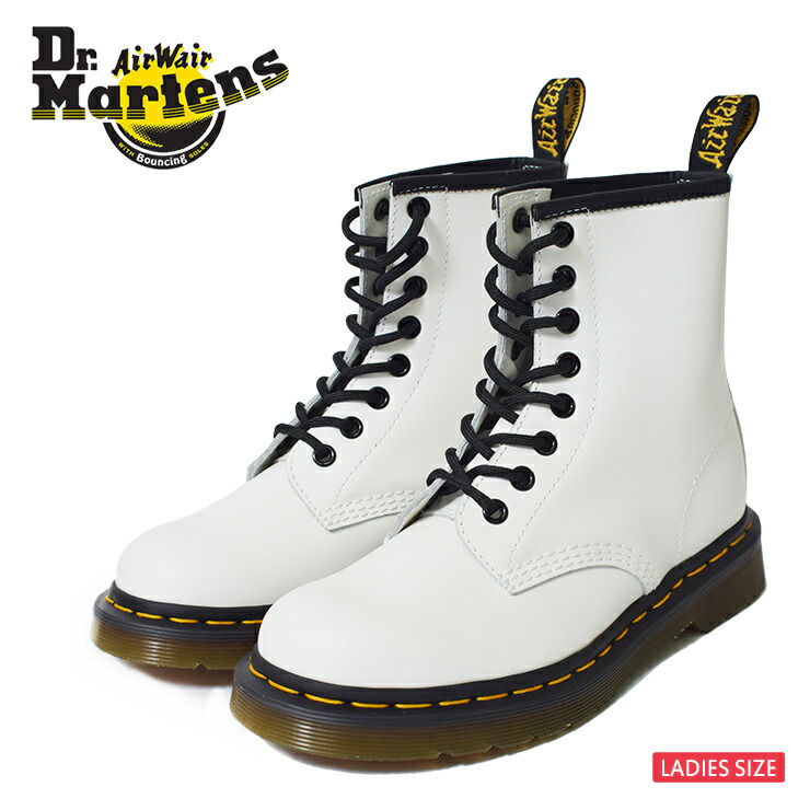 1460 smooth doc martens white