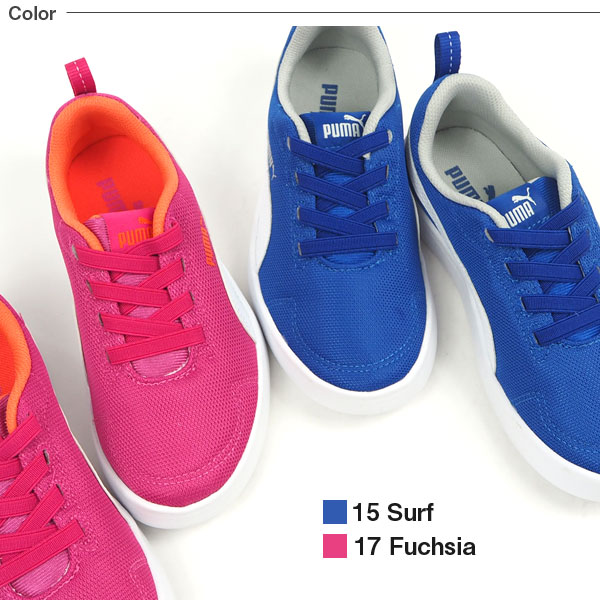 puma slip ons blue kids