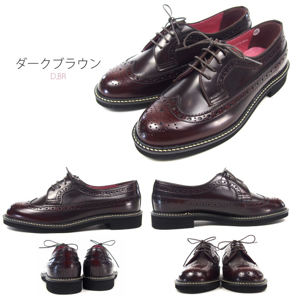 ハルタ Haruta ウィングチップシューズ マニッシュ キルトパーツ ドレスシューズ キルト付き フラット レザー 日本製 2way トラッド レースアップ レディース Sf379