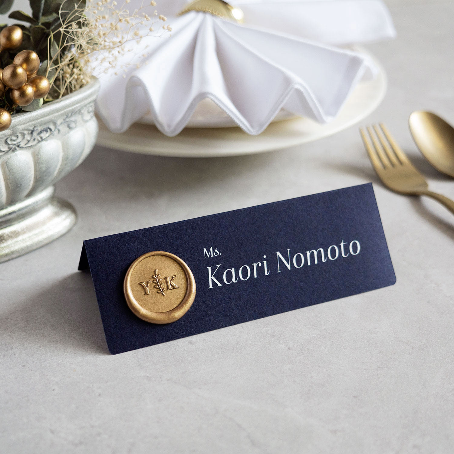 楽天市場】席札・Wedding Name Plate 【英語_ISA】【シーリング