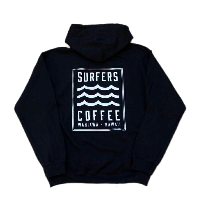 ハワイアンカジュアル SURFERS COFFEE ロゴ フーディー パーカー サーファーズコーヒー 裏起毛 ハワイ アメカジ｜DelochunkAlohaworks