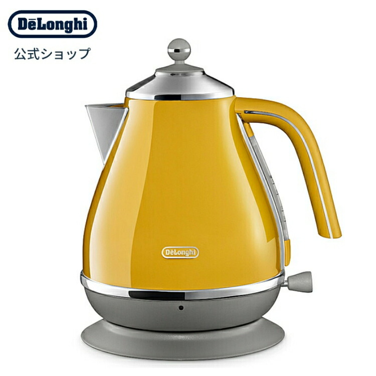 【楽天市場】デロンギ アイコナ 電気カフェケトル ブラック[KBOE1220J-GY]| delonghi 公式 電気ケトル おしゃれ ケトル  湯沸かしポット 湯沸かしケトル 電気ポット 電気 ポット ドリップ 細口 電気湯沸かし器 コーヒーケトル コーヒーポット 湯沸かし器 電子 ...