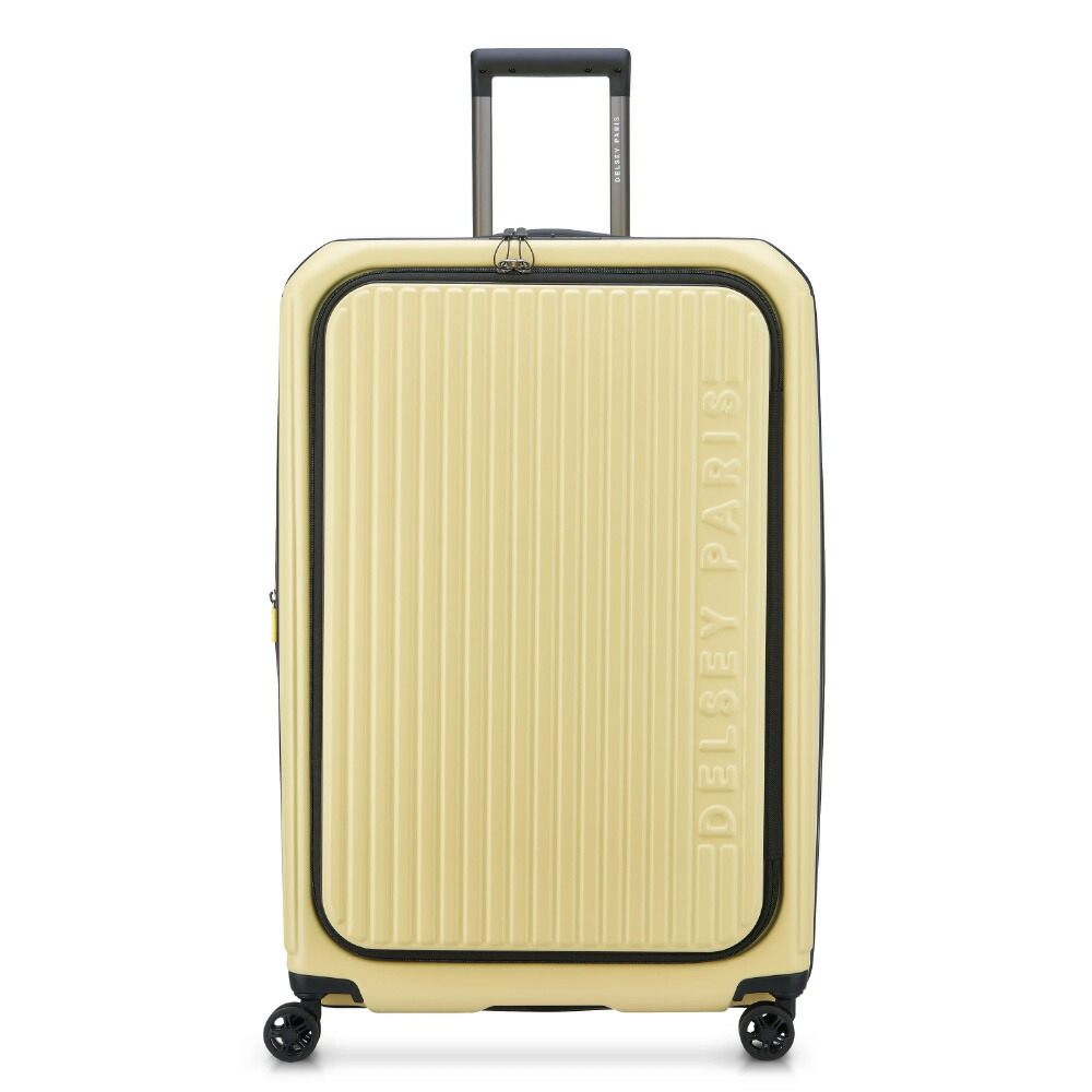 【マラソン期間中ポイント10倍】SECURITIME ZIP 75.5 CM 4 DOUBLE WHEELS EXPANDABLE TROLLEY CASE WITH FRONT OPENING YELLOW イエロー｜DELSEY（デルセー）公式ショップ