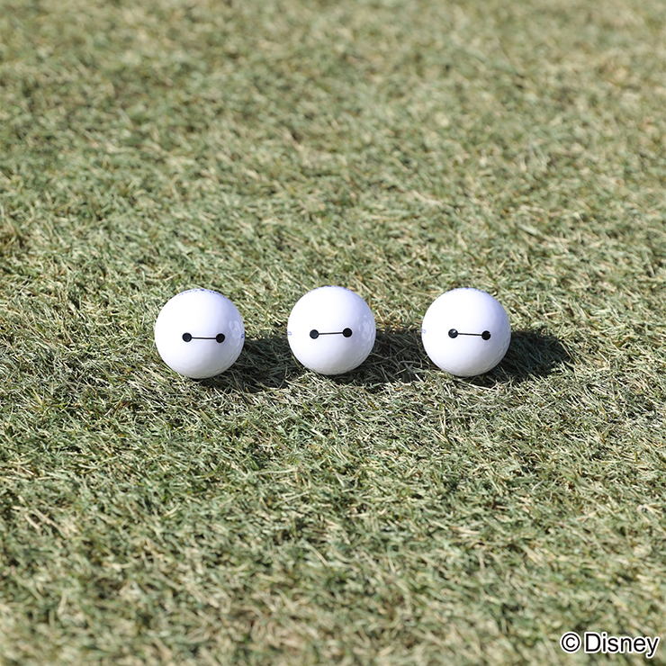 【Disney】ベイマックス/ゴルフボール 3個入×4セット 公認球 ゴルフ ギフト プレゼント ゴルフボール画像
