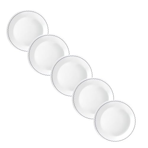 パール金属 CORELLE コレール 一皿 皿 外径21.5糎 割れにくい 軽さ カスピアンレース 中皿 J108-CPL 5枚セ 貨物輸送無料