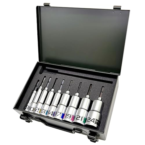 より良い物の具(Besttool) KOSEI セミロングソケットセット 9本組 金属元素容れもの入 BDS-824SCM【日本製】 貨物輸送無料