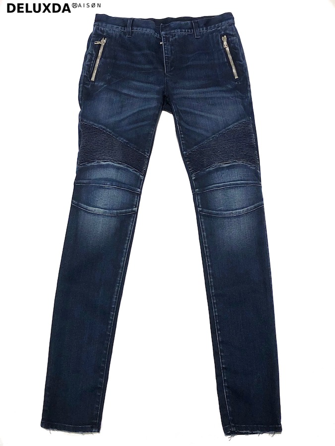 定価139,700円【正規代理店商品】BALMAIN バルマン SS ストレッチ デニム　S7H9528T007-155(BLUE) 17.00｜DELUXDA RAISON