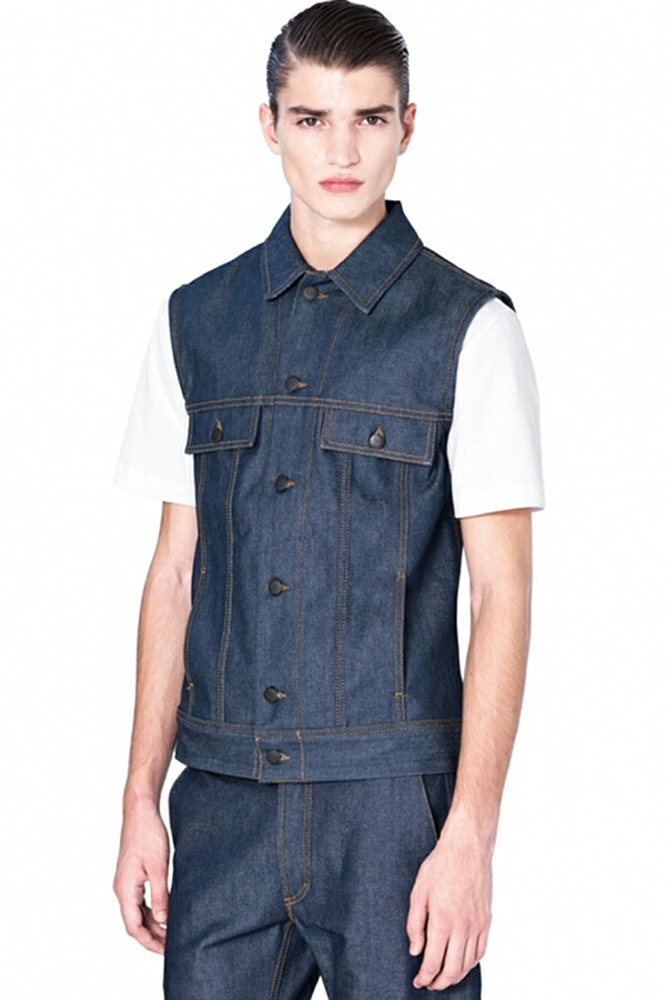 【正規取り扱い】KRIS VAN ASSCHE  SS   KRIS VAN ASSCHE×  LEEコラボ デニムベスト 13.00
