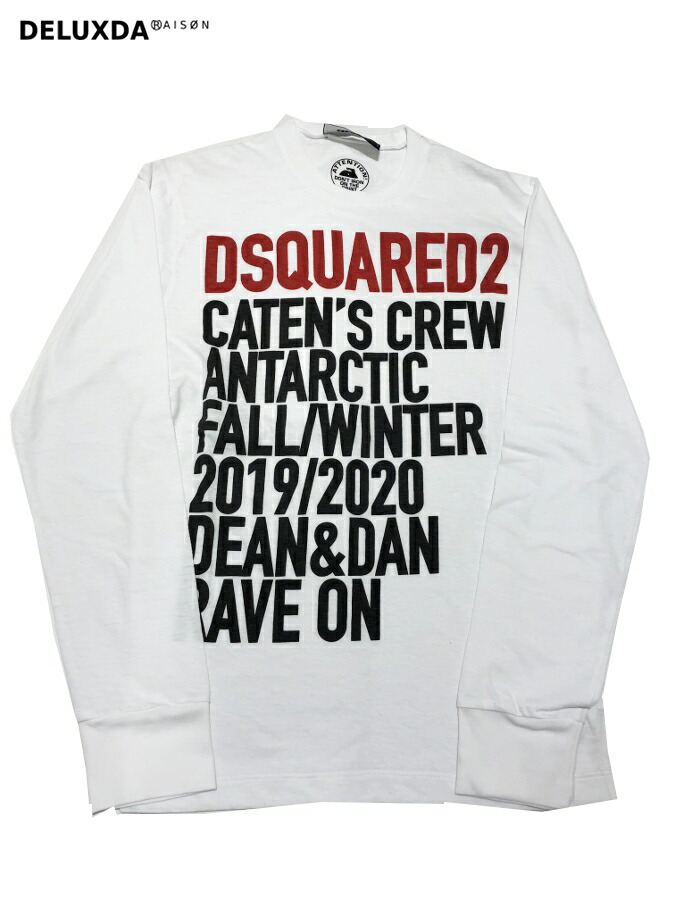 【正規代理店商品】DSQUARED2 ディースクエアード ロングTシャツ　 S74GD0591 WHITE 19.20｜DELUXDA RAISON