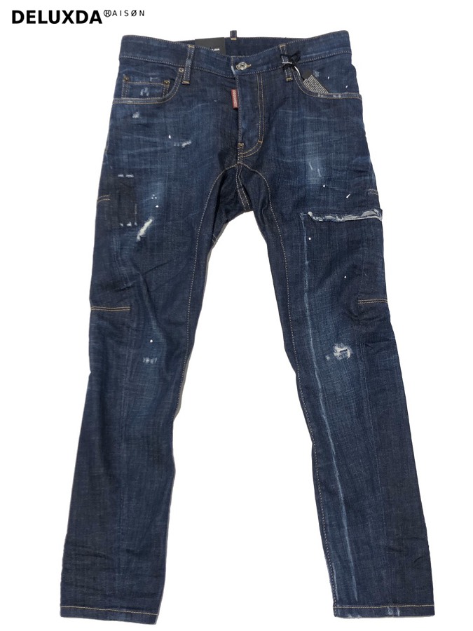 DSQUARED ライトブルー ペイントデニム DSQUARED2 ペイント ジーンズ | ブルー | FARFETCH JP