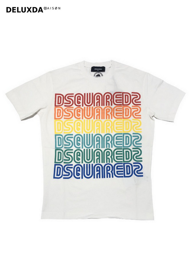 【定価31,900円】DSQUARED2 ディースクエアード ロゴTシャツ　S71GD0876　ホワイト｜DELUXDA RAISON