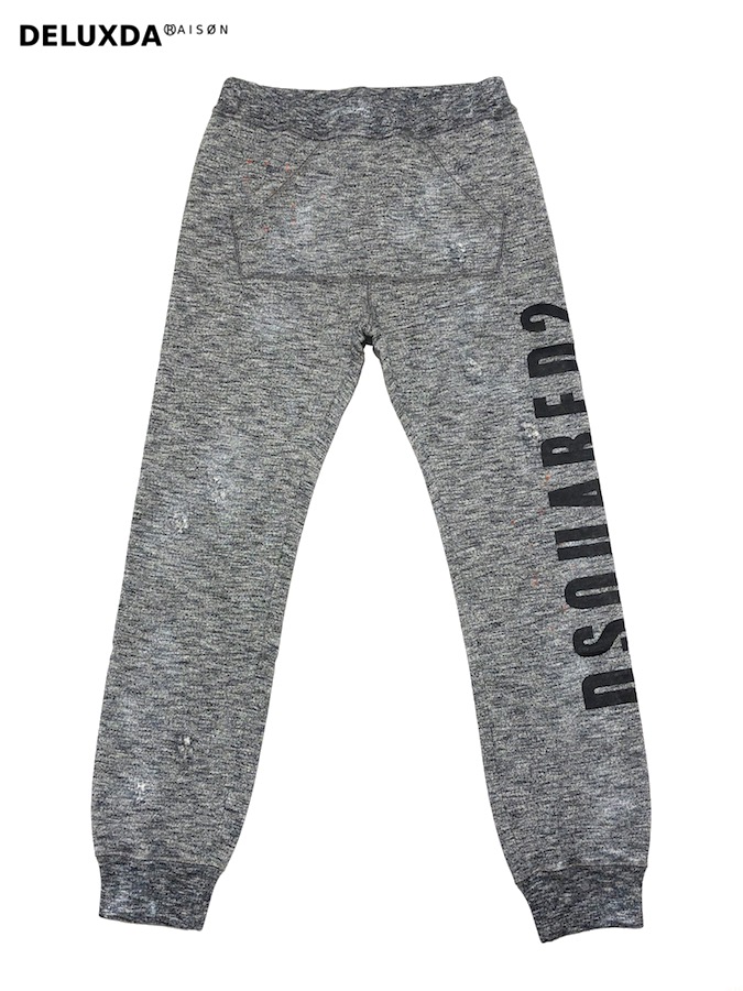 021161 Dsquared2 フロントロゴ スウェット パンツ L グレー 021161 Dsquared2 フロントロゴ スウェット パンツ L グレーの