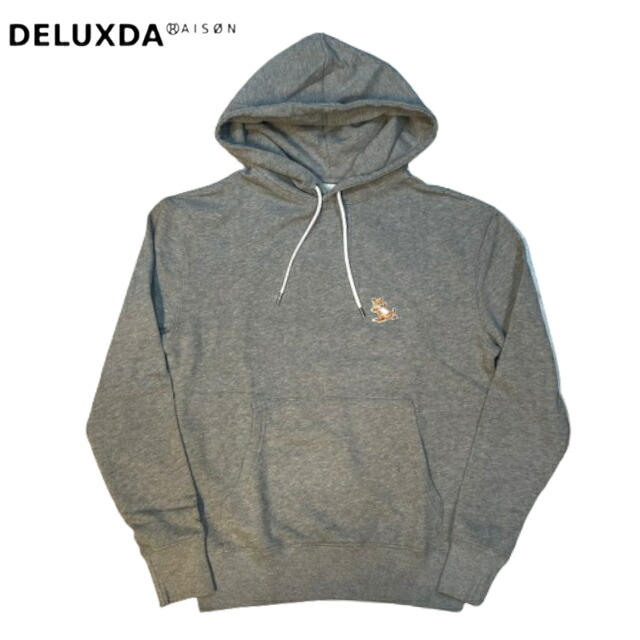 【MAISON KITSUNE / メゾンキツネ】CHILLAX FOX PATCH CLASSIC HOODIE 定番 チルフォックスパッチスウェットフーディー パーカー ユニ一発やる 男女兼用