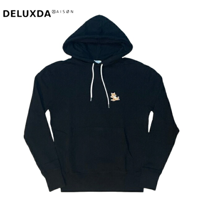 【MAISON KITSUNE / メゾンキツネ】CHILLAX FOX PATCH CLASSIC HOODIE 定番 チルフォックスパッチスウェットフーディー パーカー ユニ一発やる 男女兼用