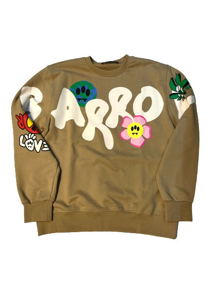 【BARROW / バロー】col:BW016 SWEATSHIRT UNISEX ロゴスウェットシャツ ユニセックス 男女兼用 イタリアブランド バロウ