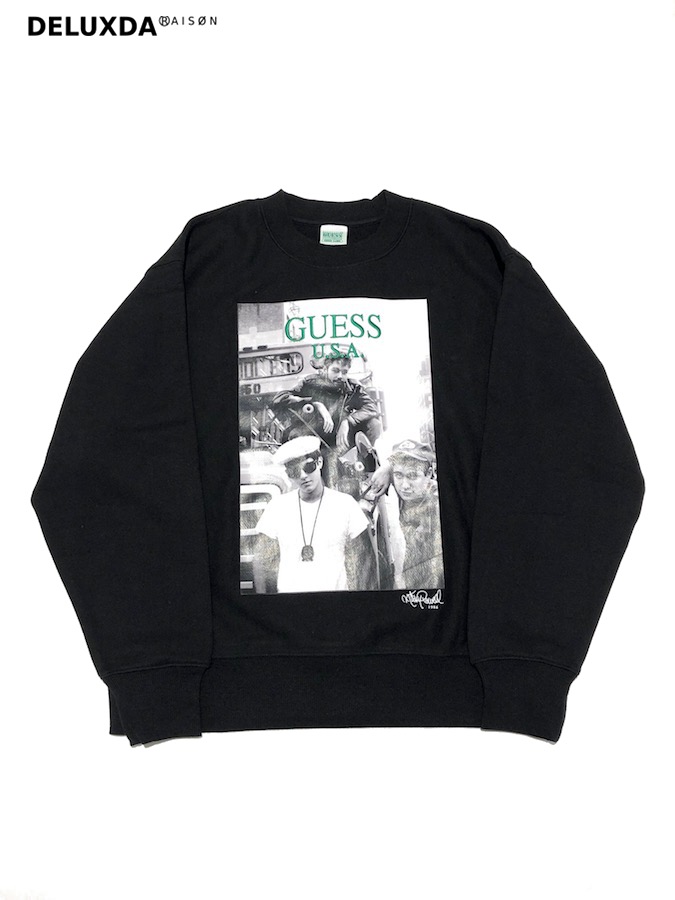 【GUESS GREEN LABEL】GRFW19-049 BLACK GUESS × Ricky Powell (ゲス リッキーパウエル)】 Beastie Boys P1 TRAINER (ビースティーボーイズ トレーナー)