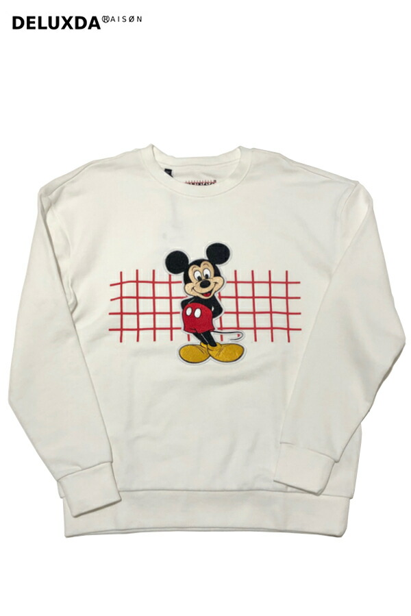 100 本物保証 楽天市場 Guess Disney Mickey Friends ゲス ディズニー ミッキー フレンズ Exclusive Item Crew Neck Sweat クルーネックスウェット ワッペン Ml1k7785de White ホワイト Deluxda Raison 正規激安 Www Mbbsdds2k23 Org