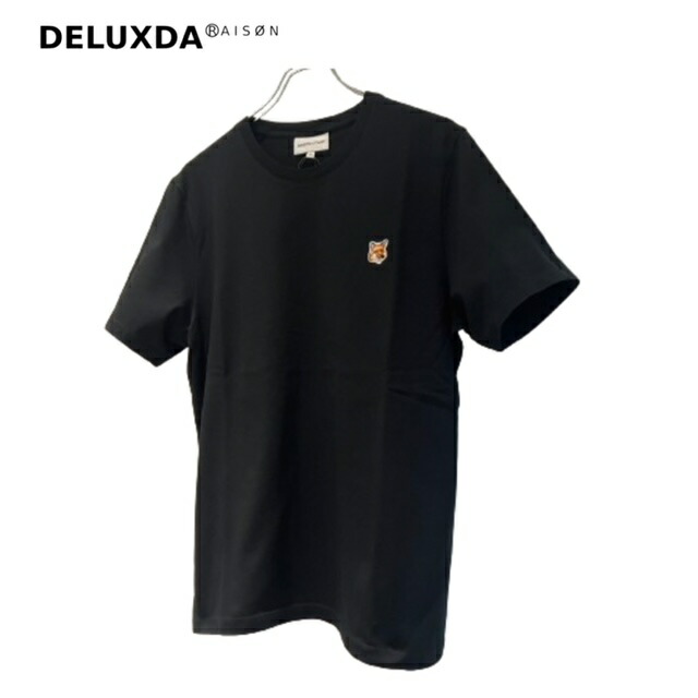 【SALE】【必要経費から20％OFF】【MAISON KITSUNE / メゾンキツネ】フォックスヘッドパッチ レギュラーＴシャツ FOX PATCH REGULAR TEE 労働者の一団のど首 オー半袖ティーシャツ 刺しゅう  一般受け 芸人愛用 黒いこと LM00104KJ0008 メンズファッション-トップス-パーカー
