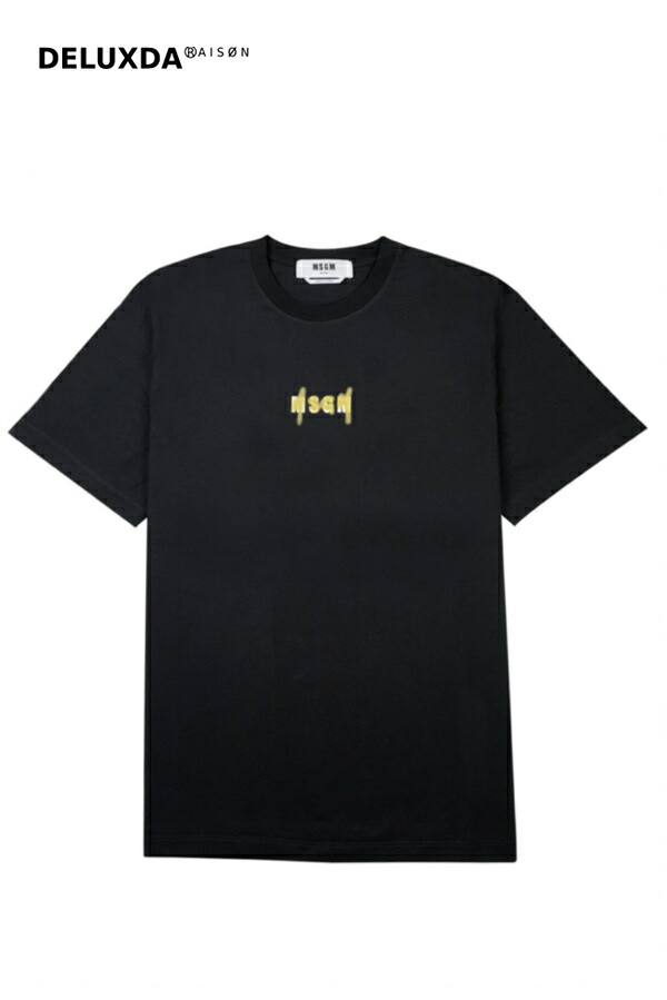 【正規代理店商品】【MSGM / エムエスジーエム】【Japan Exclusive 日本限定】 237002-EX スプレーロゴTシャツ ゴールド 限定商品｜DELUXDA RAISON 17,908円
