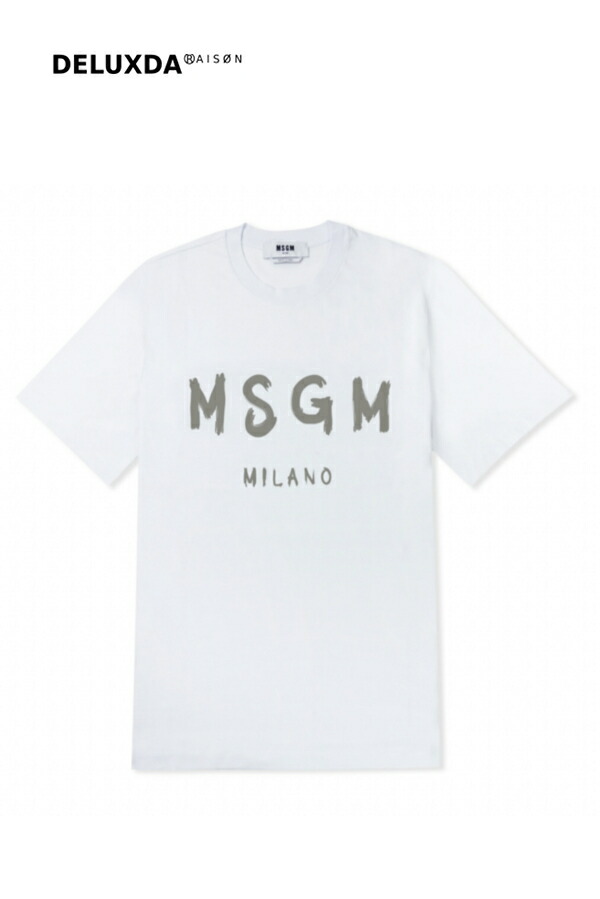大和田　MSGM エムエスジーエム　正規品　イタリヤ製　グレー　ロゴ MSGM】 【MSGM LOVE カレッジロゴTシャツ】｜aoi公式オンライン