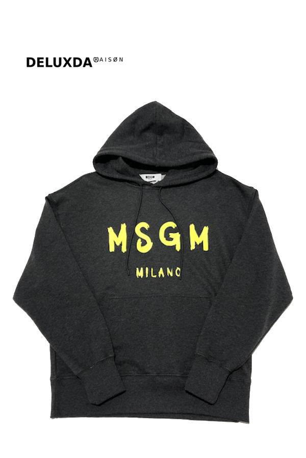 ソフトパープル 新品未使用 MSGM 限定色 ボックスロゴパーカー Mサイズ