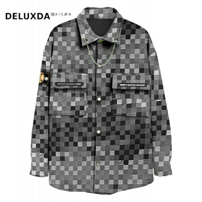 【MWM / エムダブリューエム】【MOD WAVE MOVEMENT / モッドウェイブムーブメント】MWM  CHECK   SHIRT  プルオーバー  男女兼用  BLACK