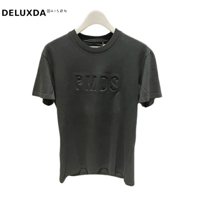 ポイント５倍【P.M.D.S. ピーエムディーエス】ARACNE/803TS Tシャツ シンプル ロゴＴ NERO/002カラー PMDS イタリア製